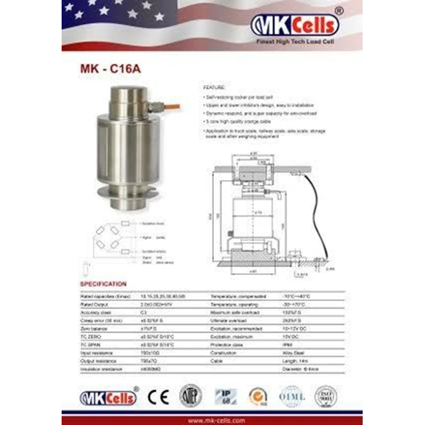 Loadcell MK C16 A 